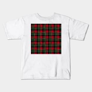 Pride Of Scotland Tartan Green Red And Gold Kids T-Shirt